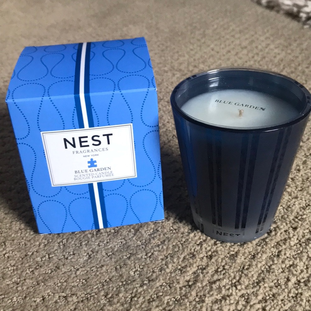 NEST Blue Garden Candle!! 8.1oz Brand New!